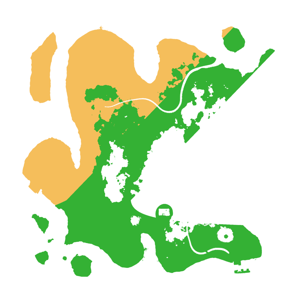 Biome Rust Map: Procedural Map, Size: 3000, Seed: 153519