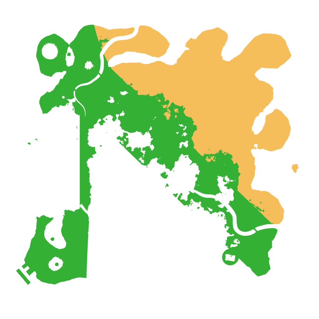 Biome Rust Map: Procedural Map, Size: 3500, Seed: 1832237628