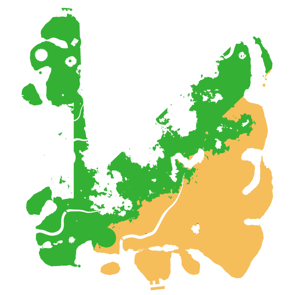 Biome Rust Map: Procedural Map, Size: 4200, Seed: 666771155