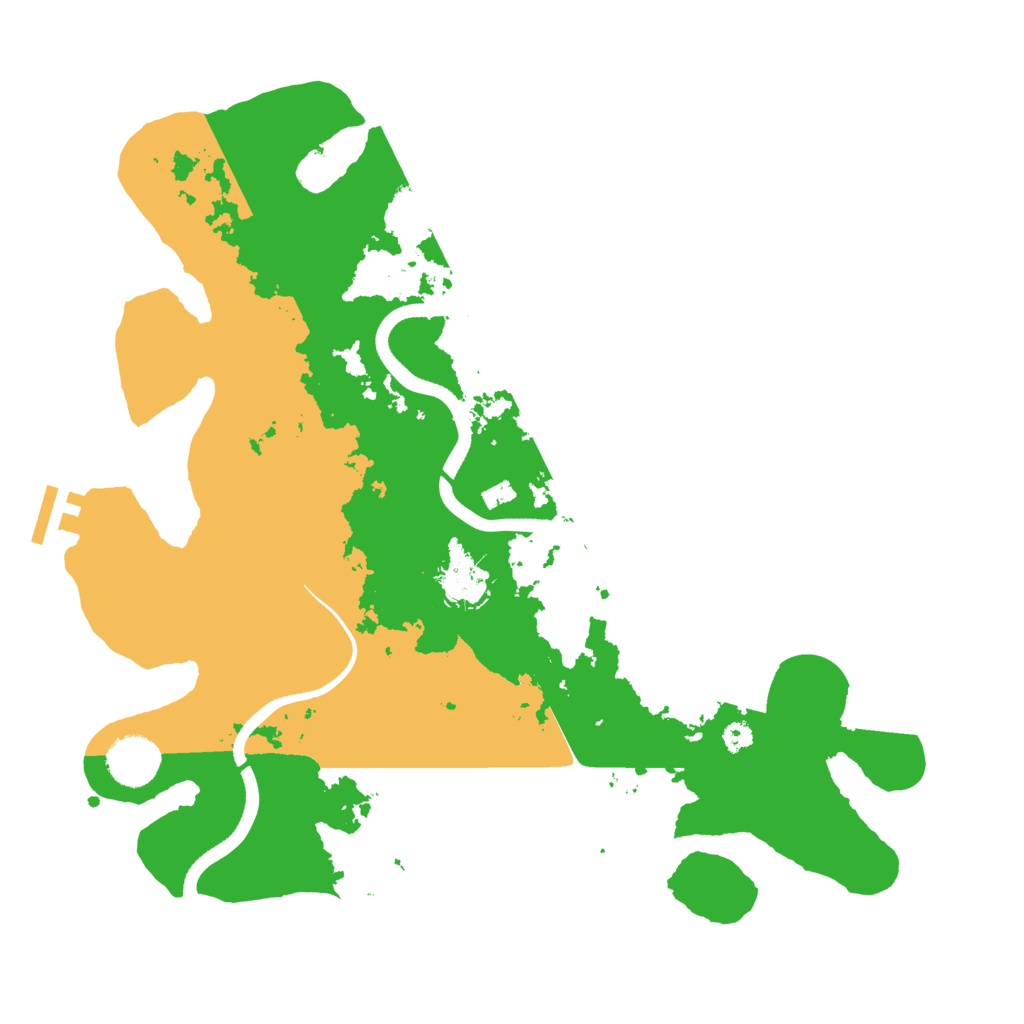 Biome Rust Map: Procedural Map, Size: 3500, Seed: 809273751