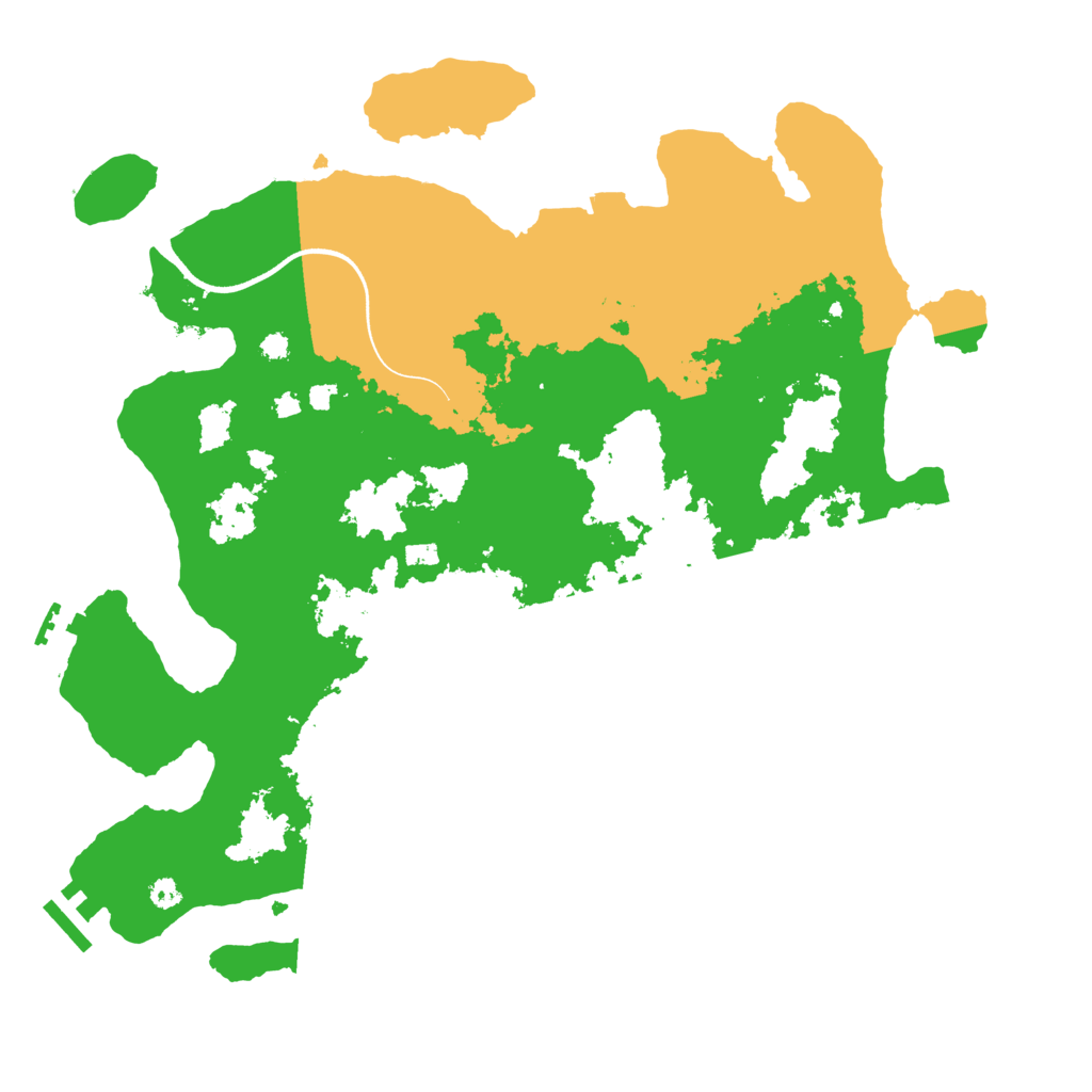 Biome Rust Map: Procedural Map, Size: 3600, Seed: 453