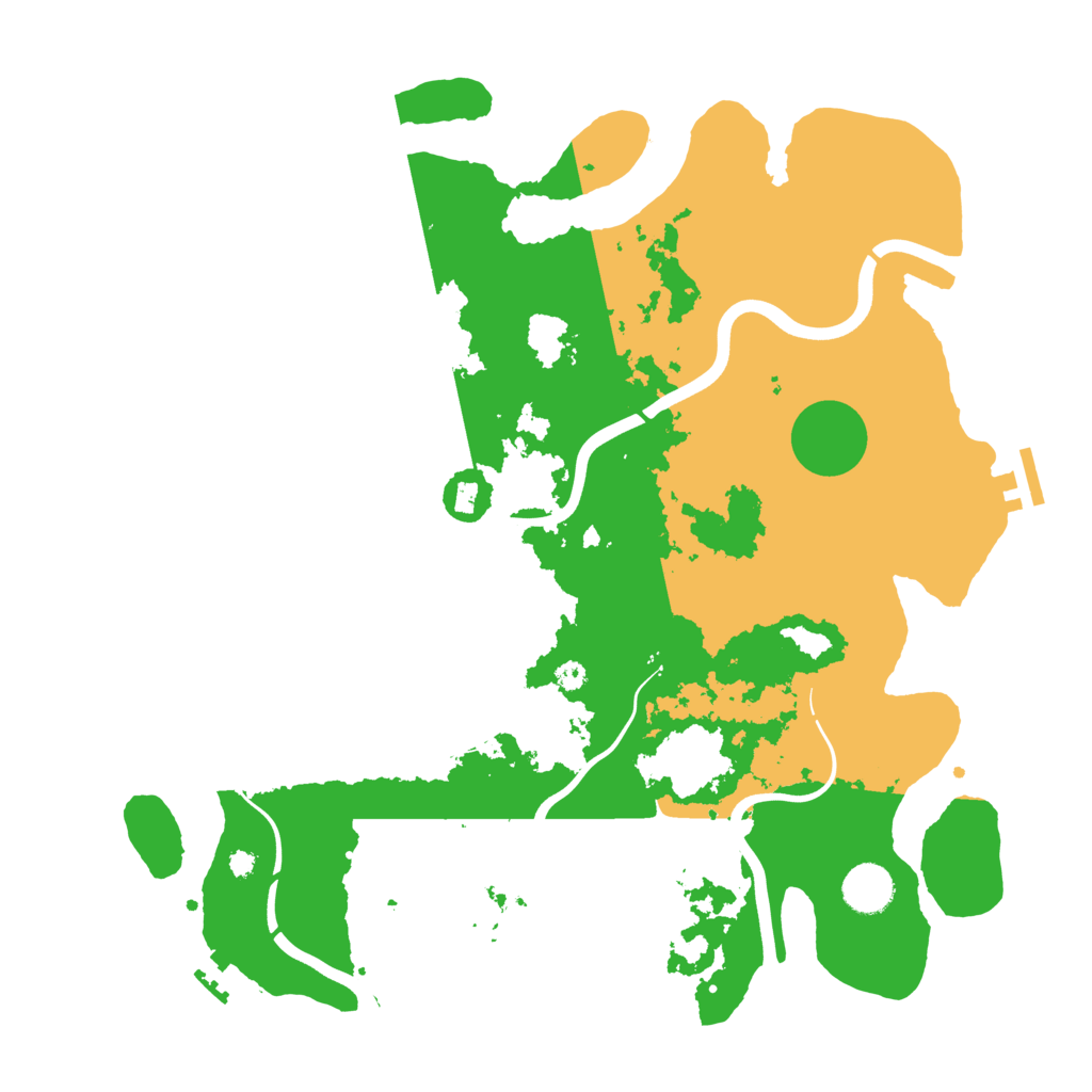 Biome Rust Map: Procedural Map, Size: 3800, Seed: 15736669