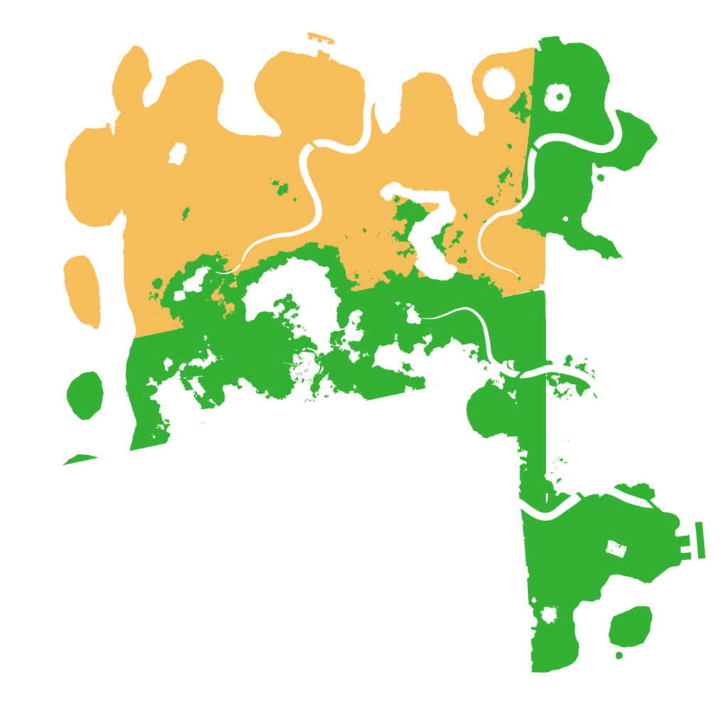 Biome Rust Map: Procedural Map, Size: 4000, Seed: 2304445