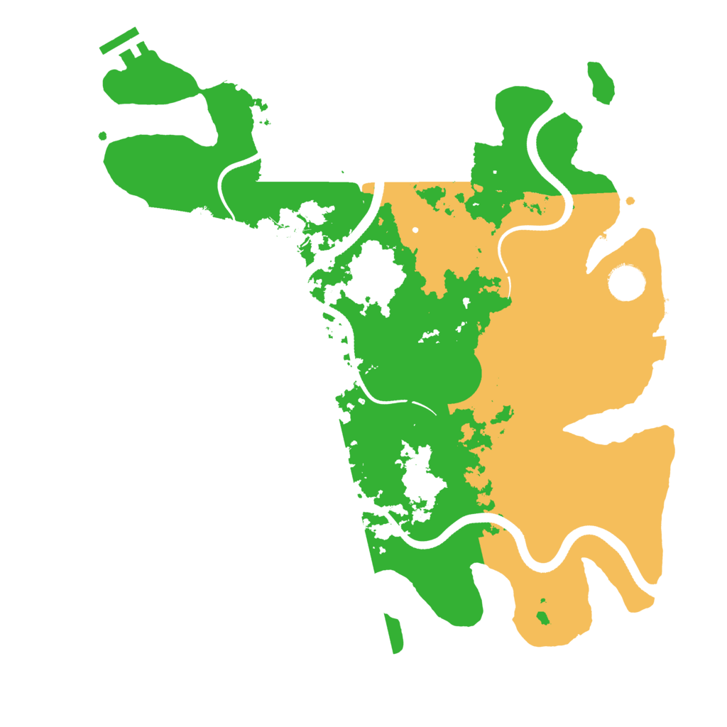 Biome Rust Map: Procedural Map, Size: 3500, Seed: 3534301