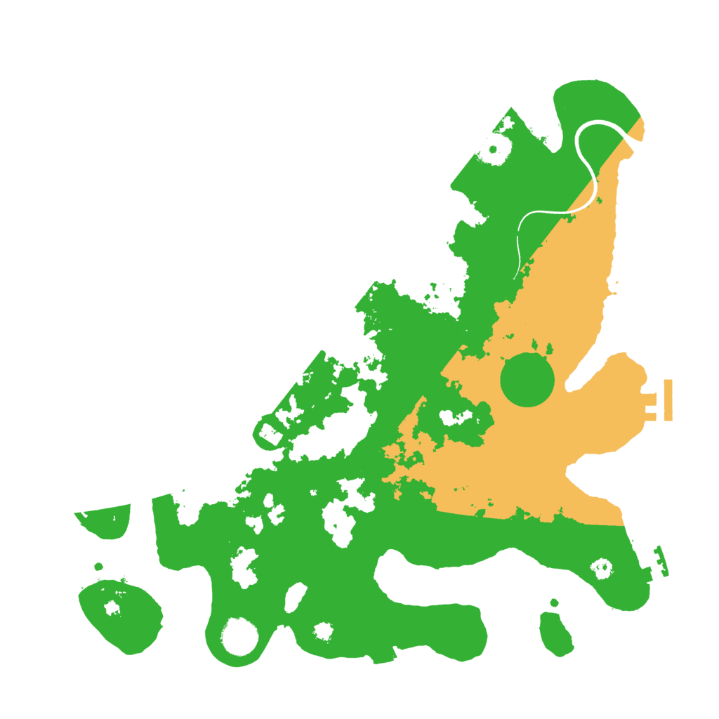 Biome Rust Map: Procedural Map, Size: 3500, Seed: 870