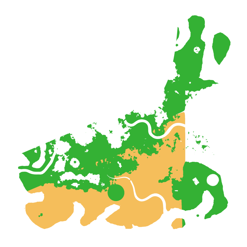 Biome Rust Map: Procedural Map, Size: 3900, Seed: 2021