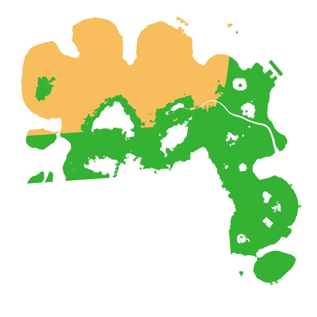 Biome Rust Map: Procedural Map, Size: 3500, Seed: 1500655980