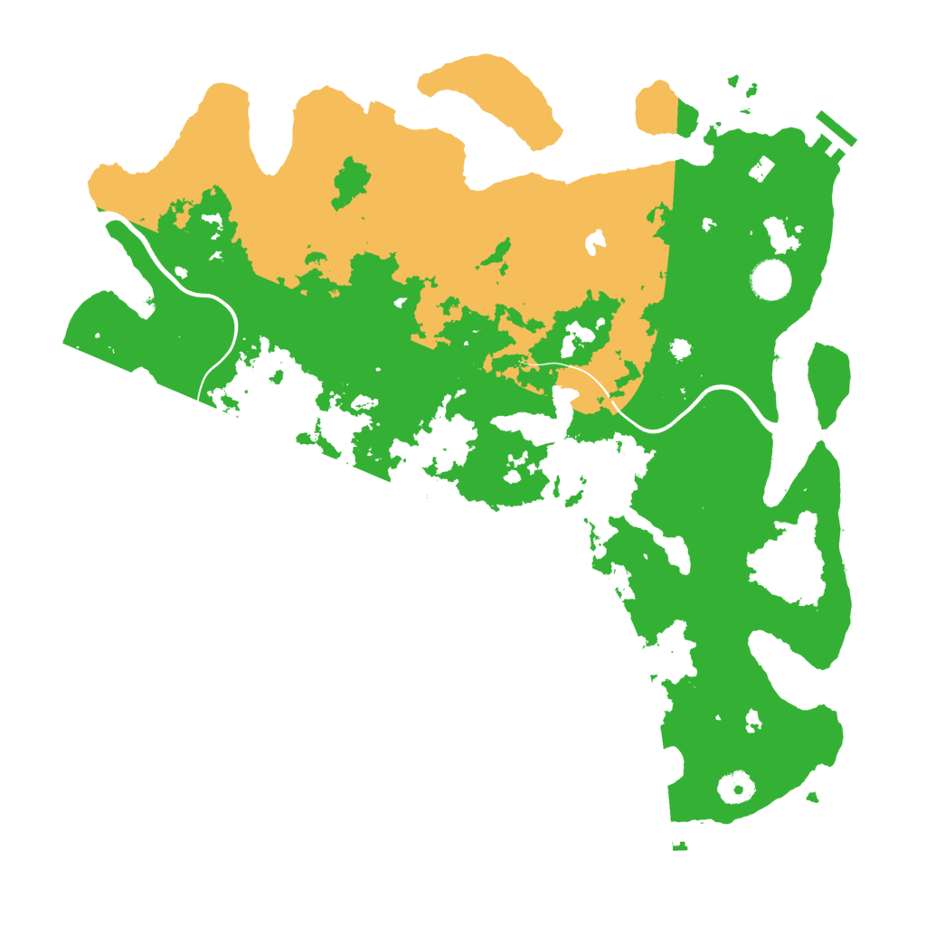 Biome Rust Map: Procedural Map, Size: 4000, Seed: 1999