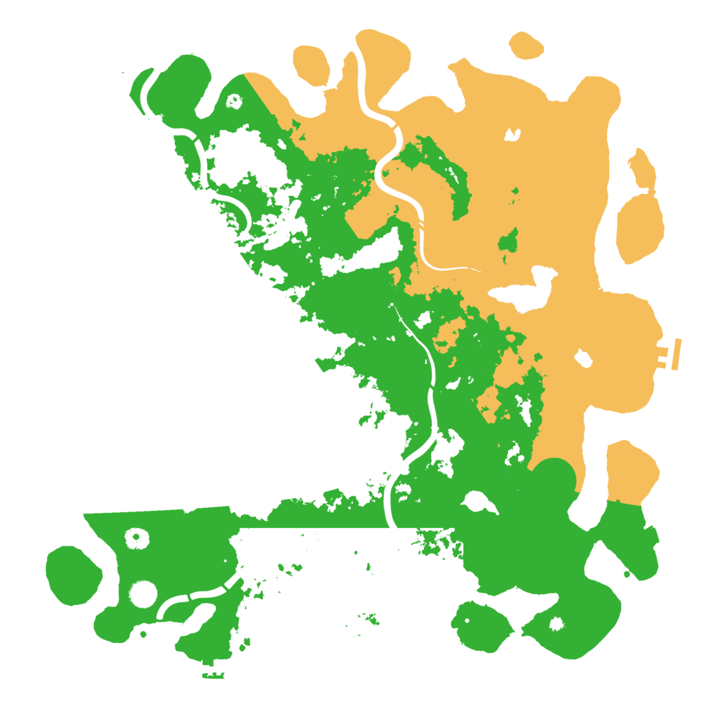 Biome Rust Map: Procedural Map, Size: 4500, Seed: 314143