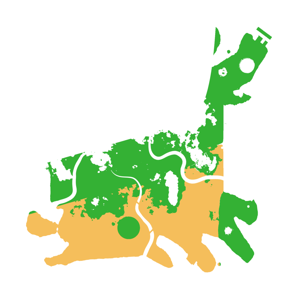 Biome Rust Map: Procedural Map, Size: 3500, Seed: 1844984229