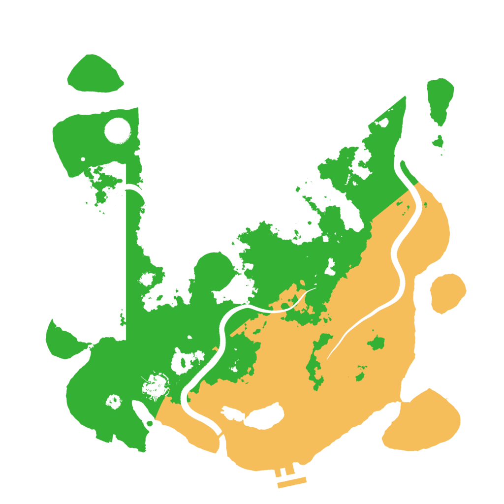 Biome Rust Map: Procedural Map, Size: 3500, Seed: 2305