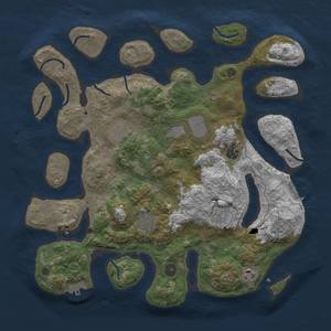 Thumbnail Rust Map: Procedural Map, Size: 4000, Seed: 142345, 12 Monuments