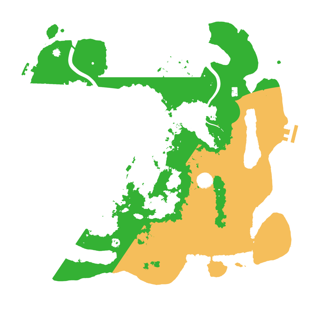 Biome Rust Map: Procedural Map, Size: 3500, Seed: 122665161