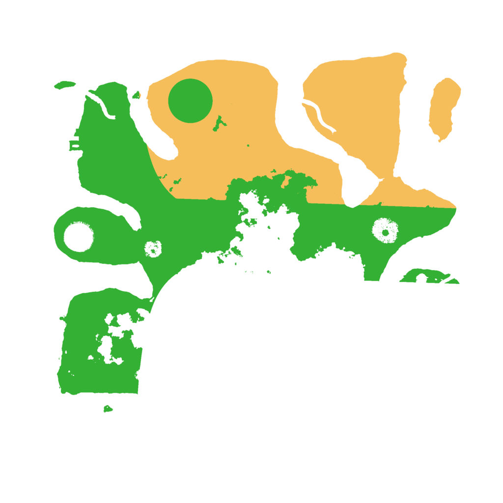 Biome Rust Map: Procedural Map, Size: 3000, Seed: 43216