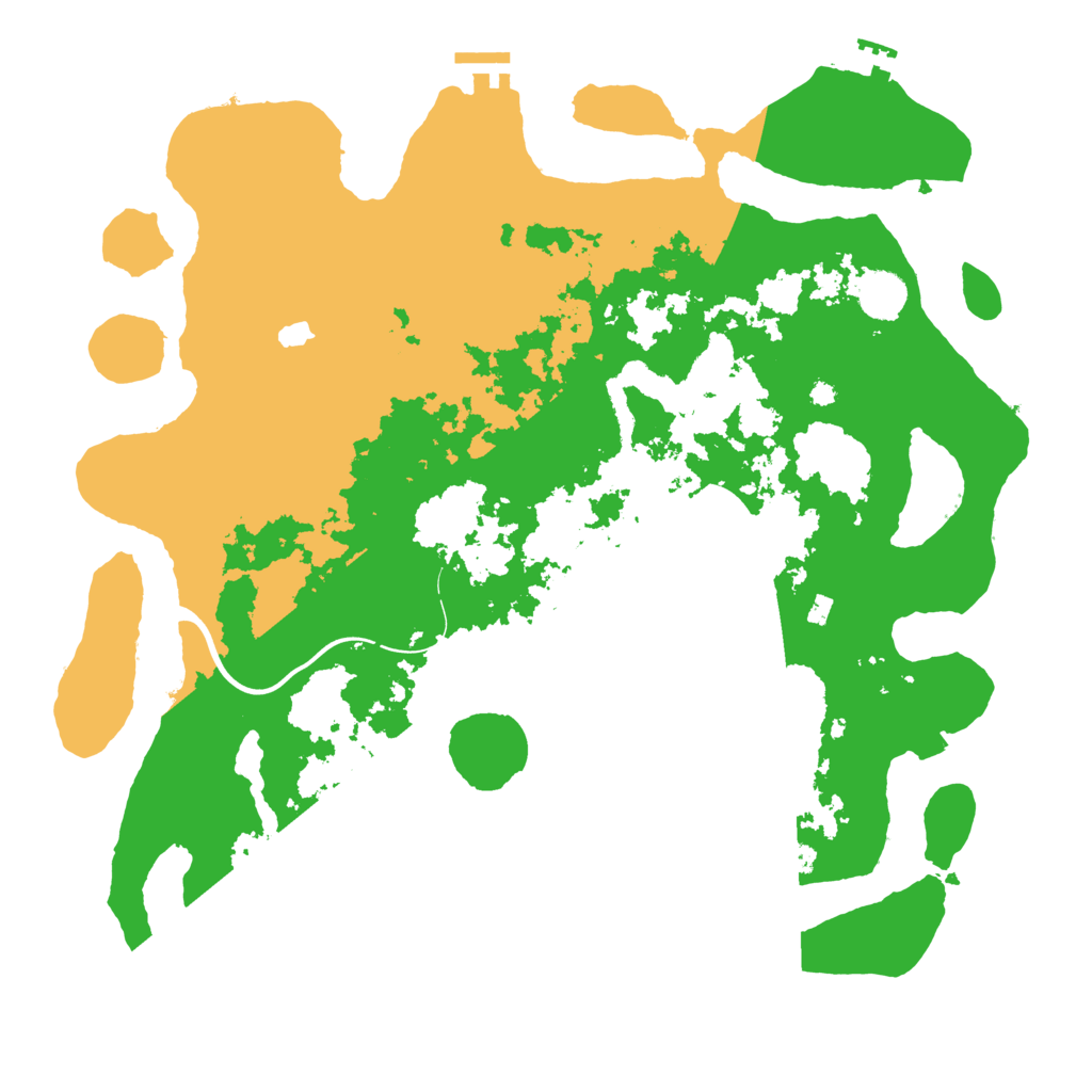 Biome Rust Map: Procedural Map, Size: 4000, Seed: 35482