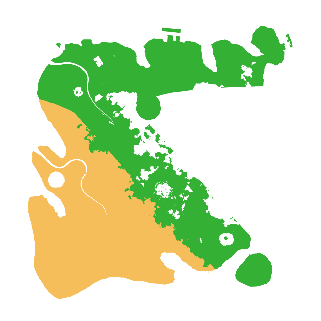 Biome Rust Map: Procedural Map, Size: 3500, Seed: 79046831