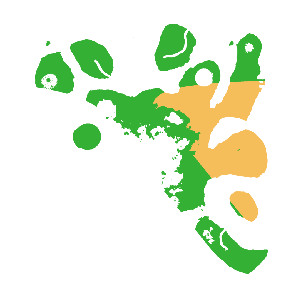 Biome Rust Map: Procedural Map, Size: 3050, Seed: 54321