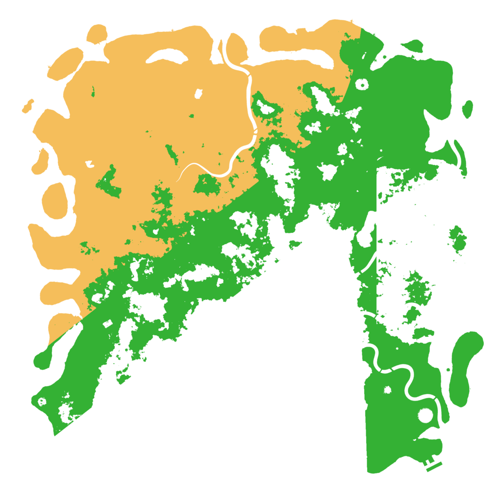 Biome Rust Map: Procedural Map, Size: 6000, Seed: 16783574