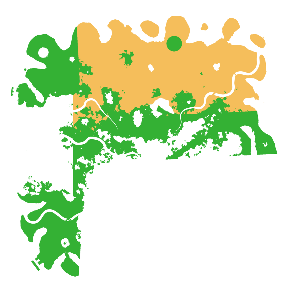 Biome Rust Map: Procedural Map, Size: 4990, Seed: 987654321