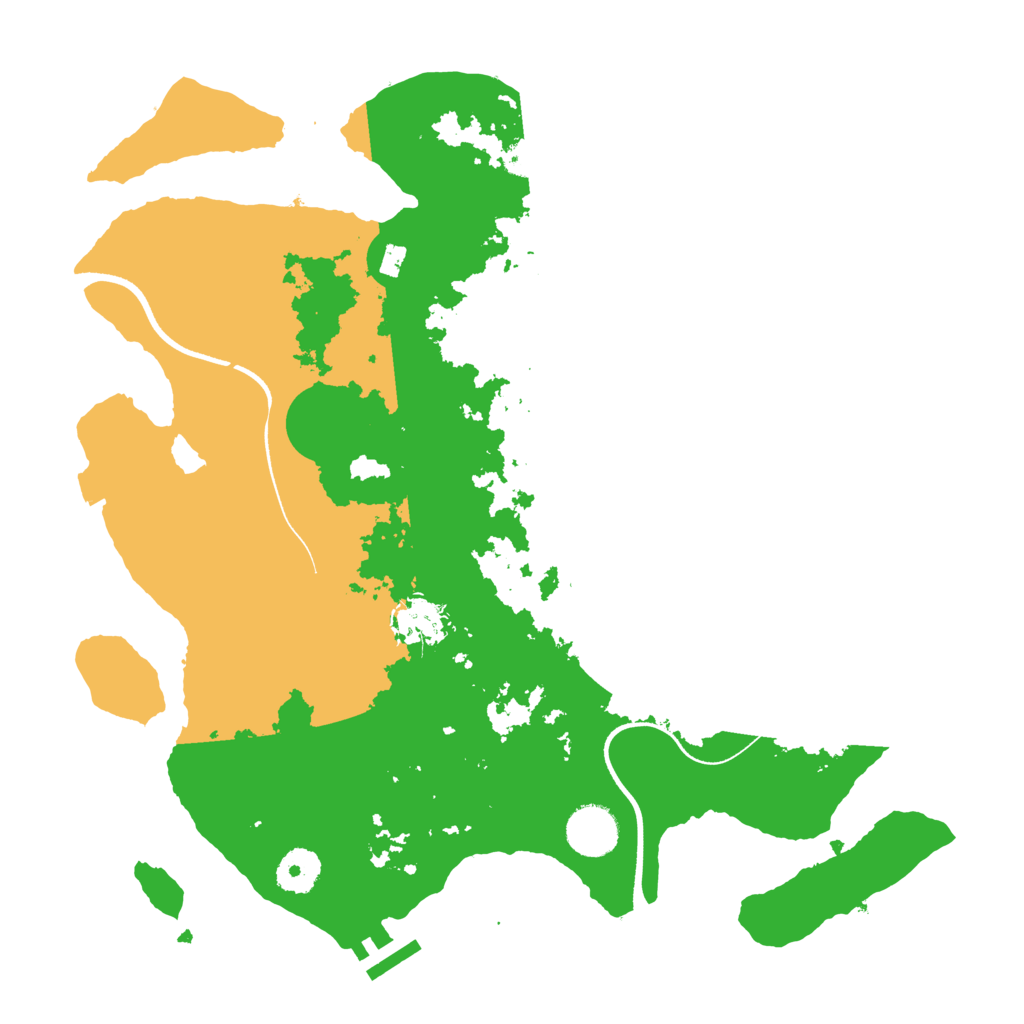 Biome Rust Map: Procedural Map, Size: 3500, Seed: 103639741