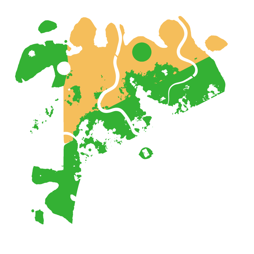 Biome Rust Map: Procedural Map, Size: 3500, Seed: 5050