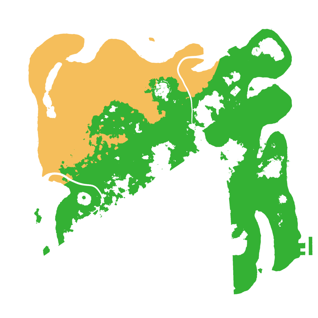 Biome Rust Map: Procedural Map, Size: 3501, Seed: 646356684
