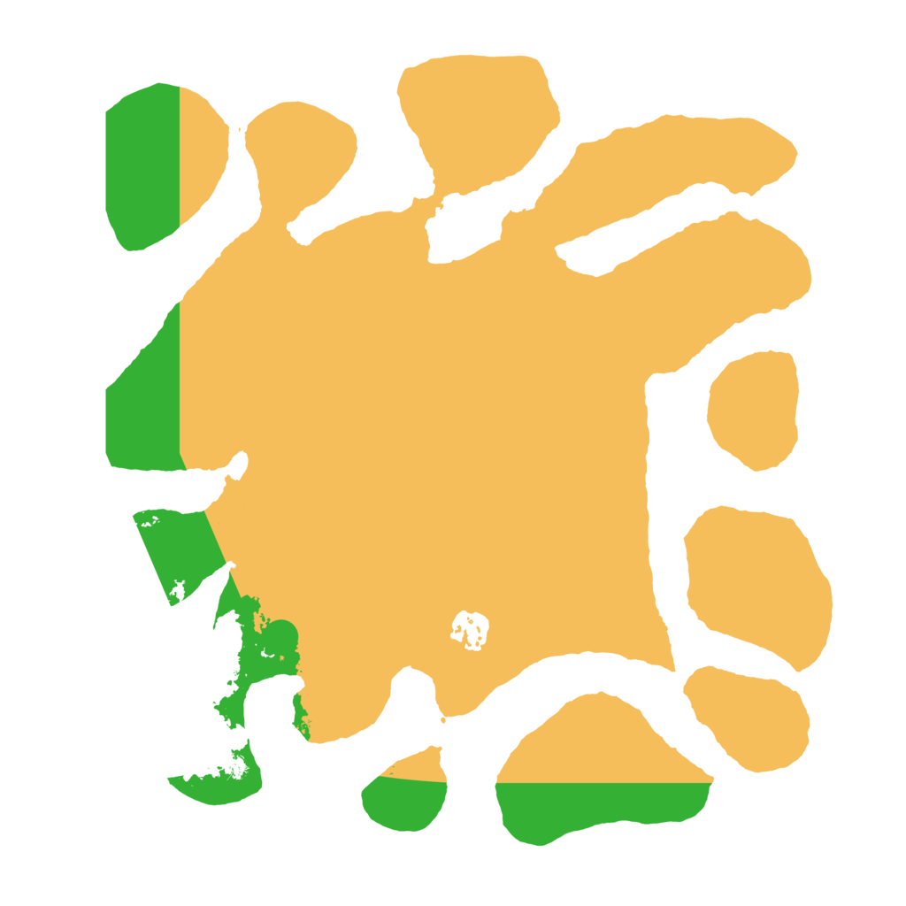 Biome Rust Map: Barren, Size: 3500, Seed: 112919757