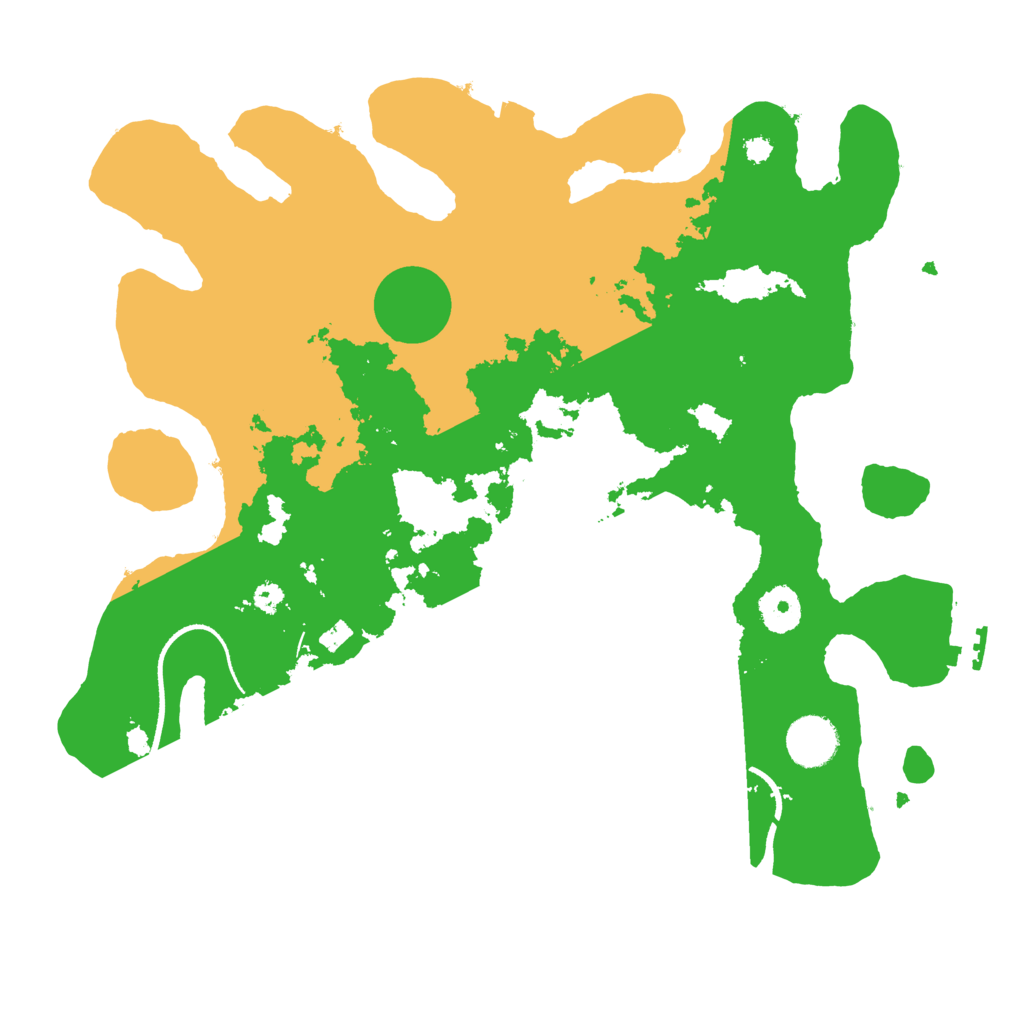Biome Rust Map: Procedural Map, Size: 3500, Seed: 990011