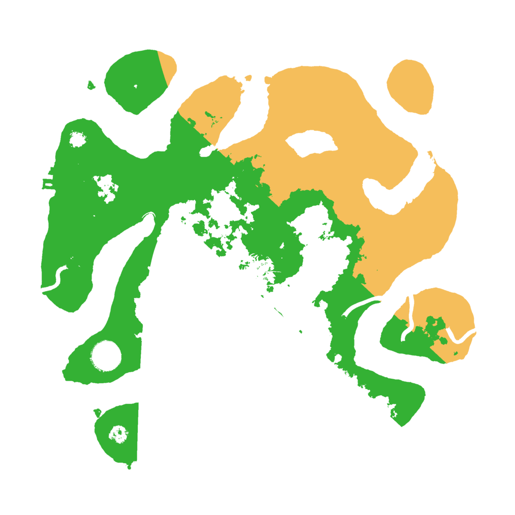 Biome Rust Map: Procedural Map, Size: 3000, Seed: 151231