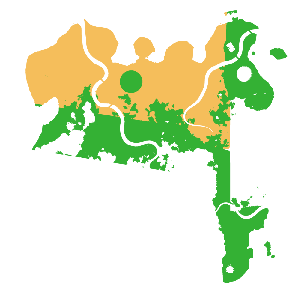 Biome Rust Map: Procedural Map, Size: 3600, Seed: 634656464