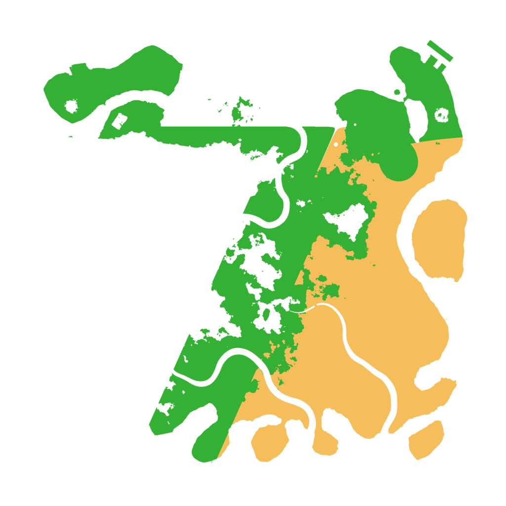 Biome Rust Map: Procedural Map, Size: 3500, Seed: 701894270