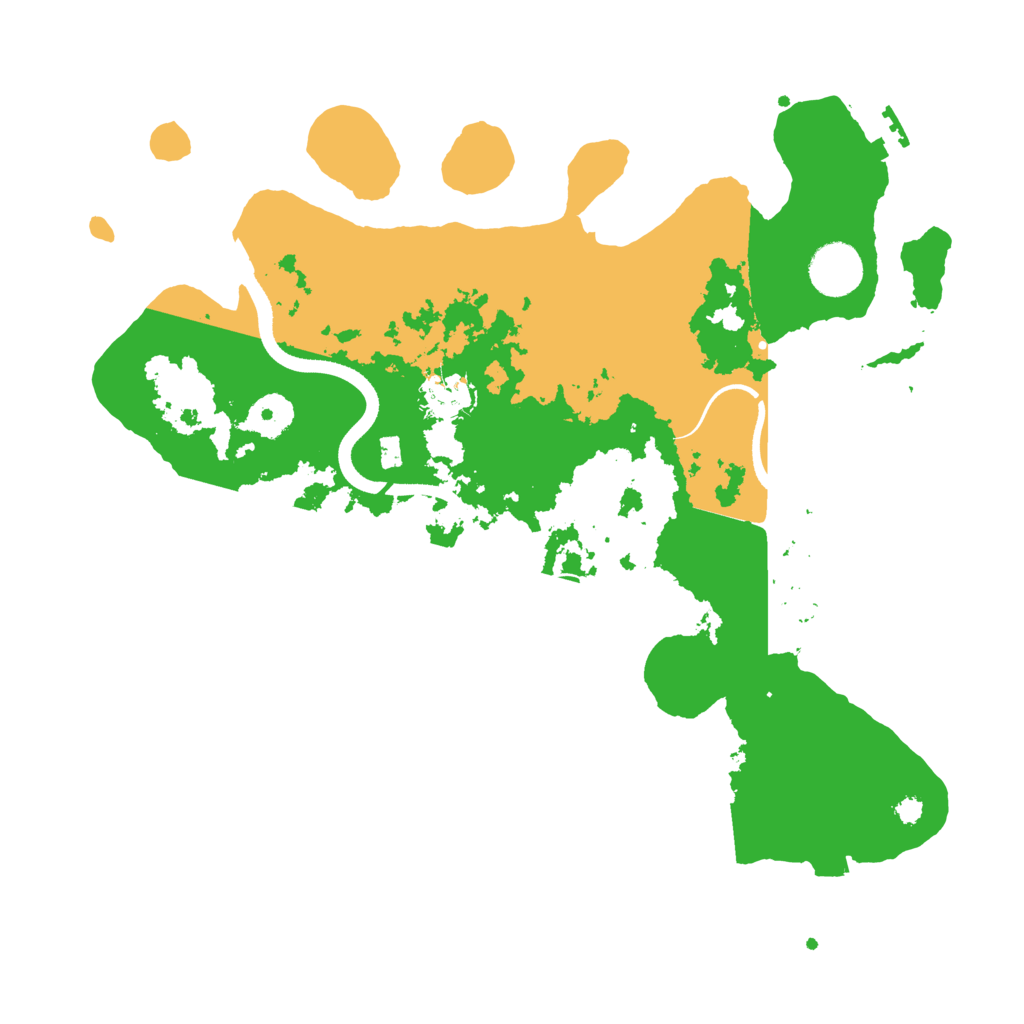 Biome Rust Map: Procedural Map, Size: 3500, Seed: 399