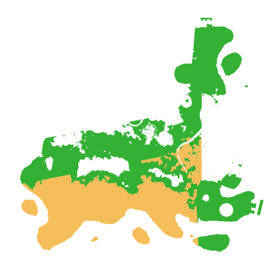 Biome Rust Map: Procedural Map, Size: 3500, Seed: 1097308117