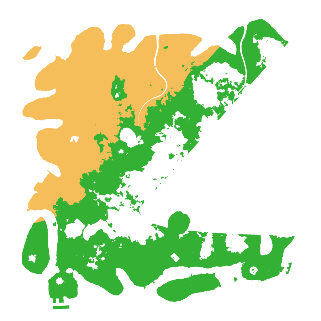 Biome Rust Map: Procedural Map, Size: 4000, Seed: 20212021