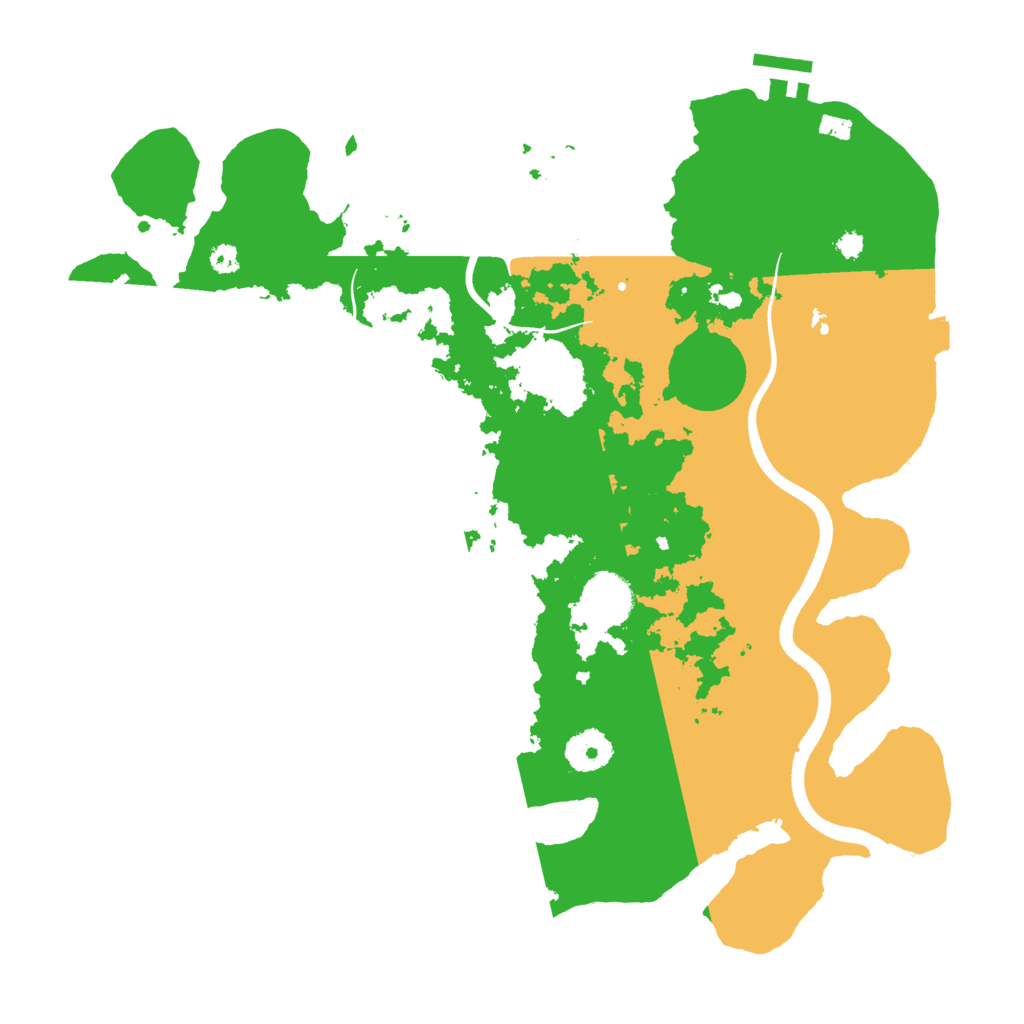 Biome Rust Map: Procedural Map, Size: 3500, Seed: 1242243