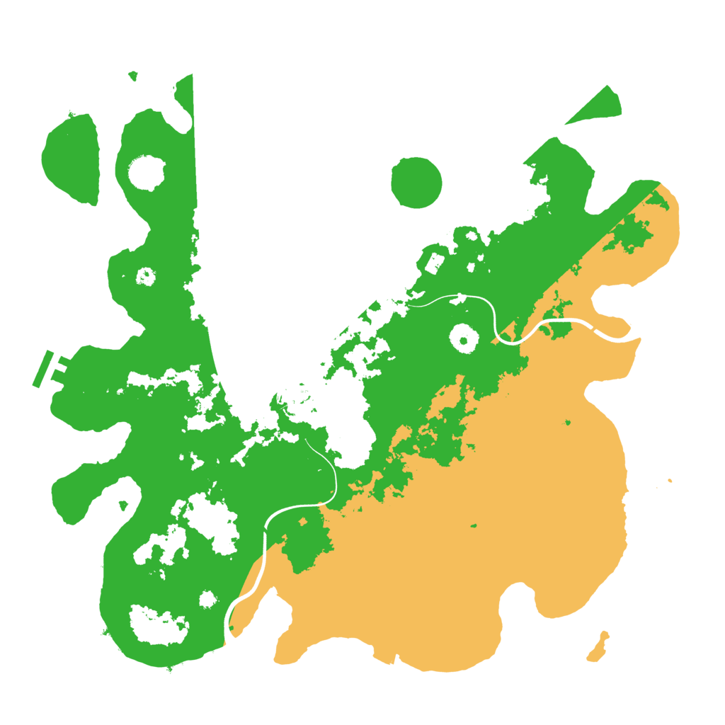 Biome Rust Map: Procedural Map, Size: 3800, Seed: 43107