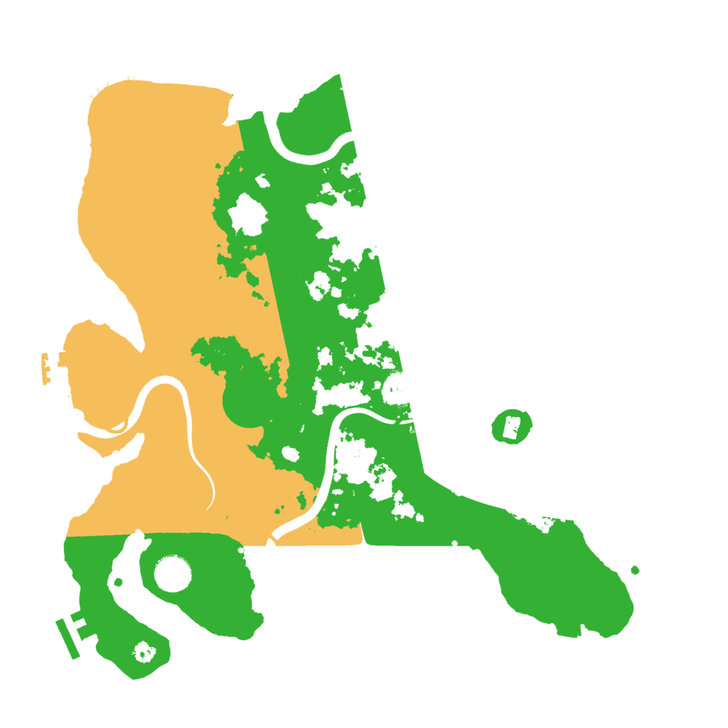 Biome Rust Map: Procedural Map, Size: 3500, Seed: 404801211