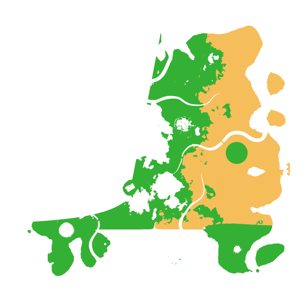 Biome Rust Map: Procedural Map, Size: 3700, Seed: 196849500