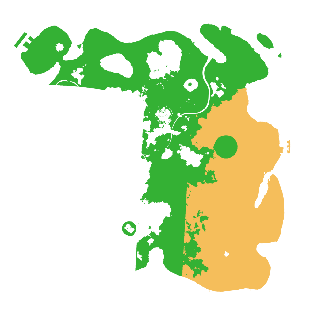 Biome Rust Map: Procedural Map, Size: 3600, Seed: 1760262618