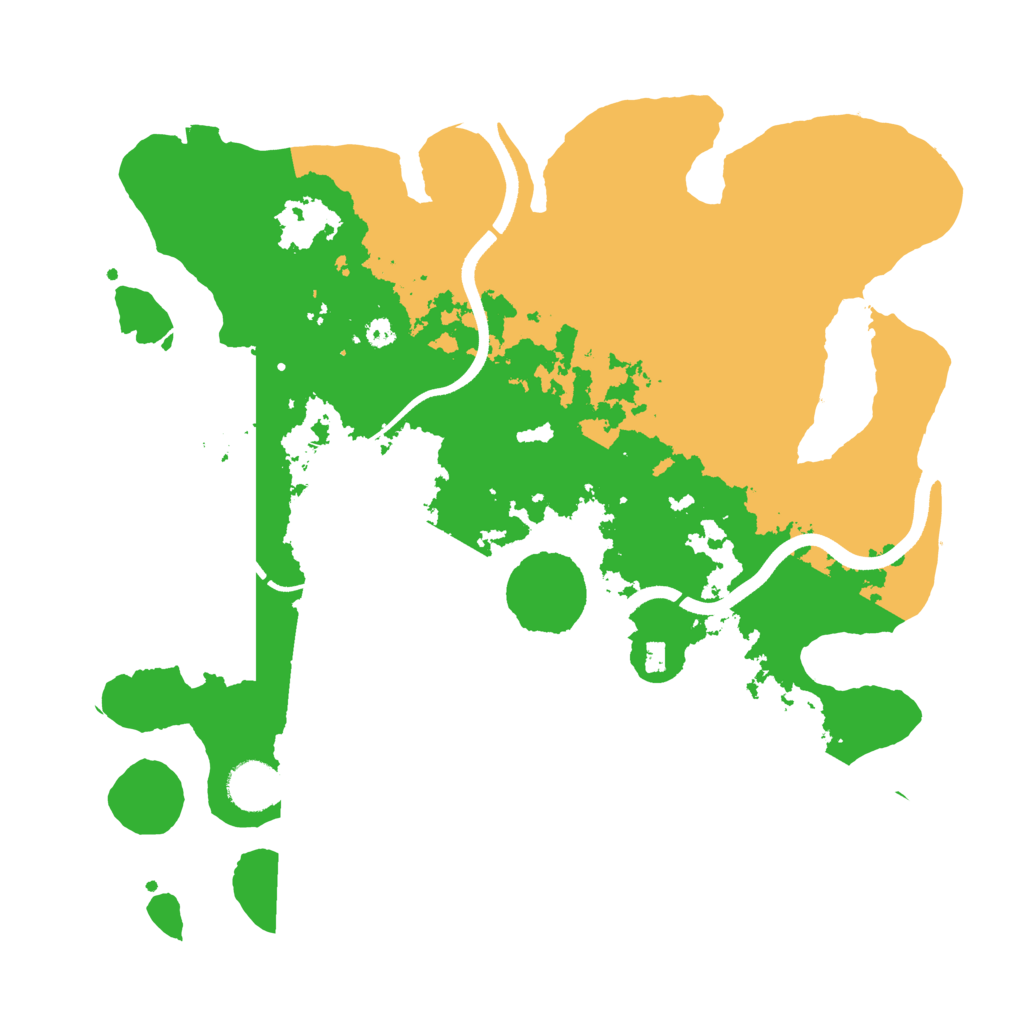 Biome Rust Map: Procedural Map, Size: 3600, Seed: 19412