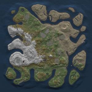 Thumbnail Rust Map: Procedural Map, Size: 4250, Seed: 1220347488, 16 Monuments