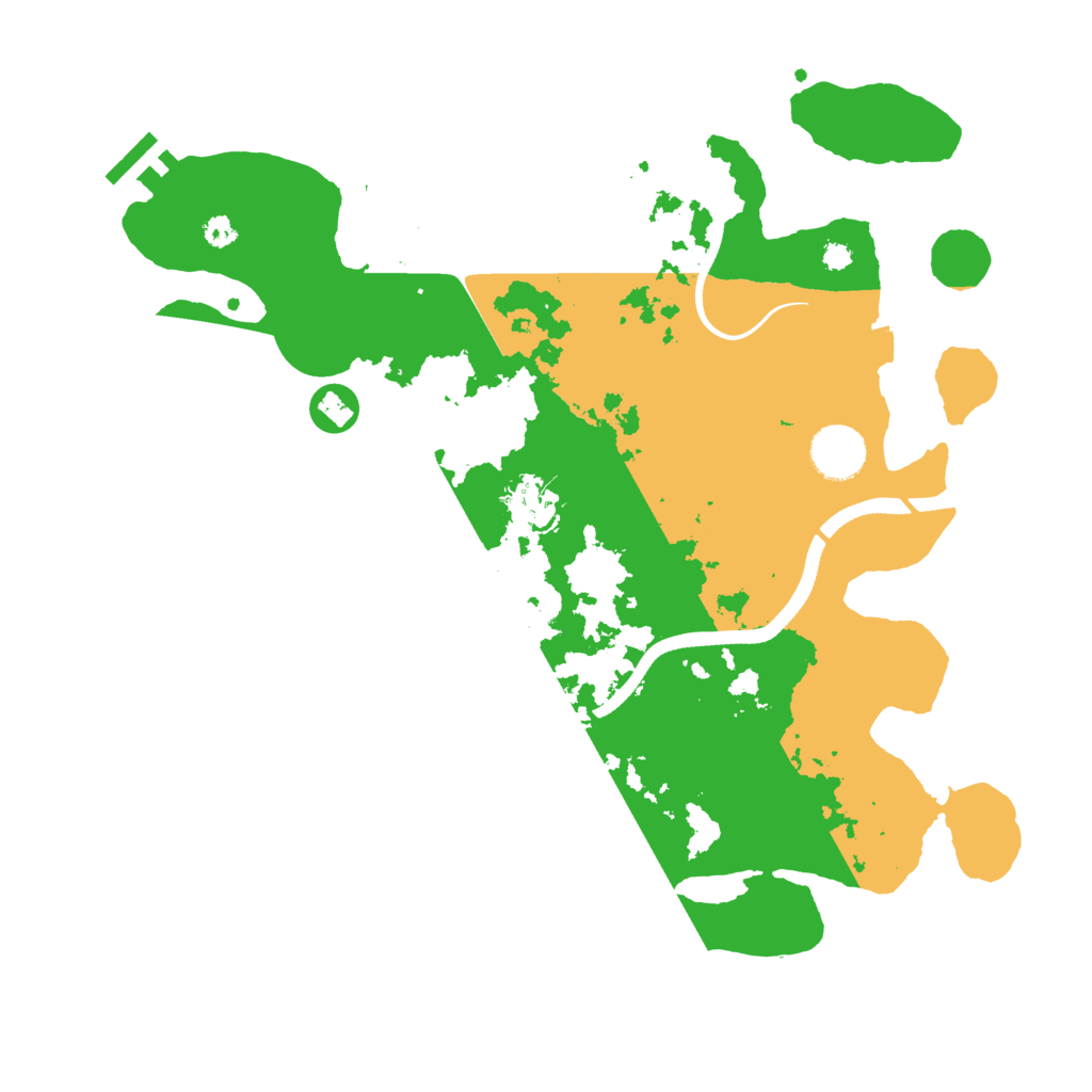 Biome Rust Map: Procedural Map, Size: 3500, Seed: 346342835