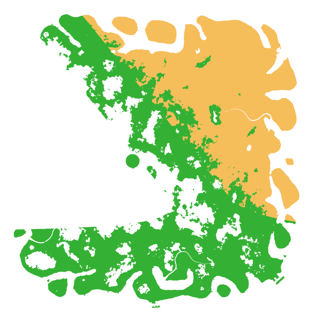 Biome Rust Map: Procedural Map, Size: 6000, Seed: 5648854
