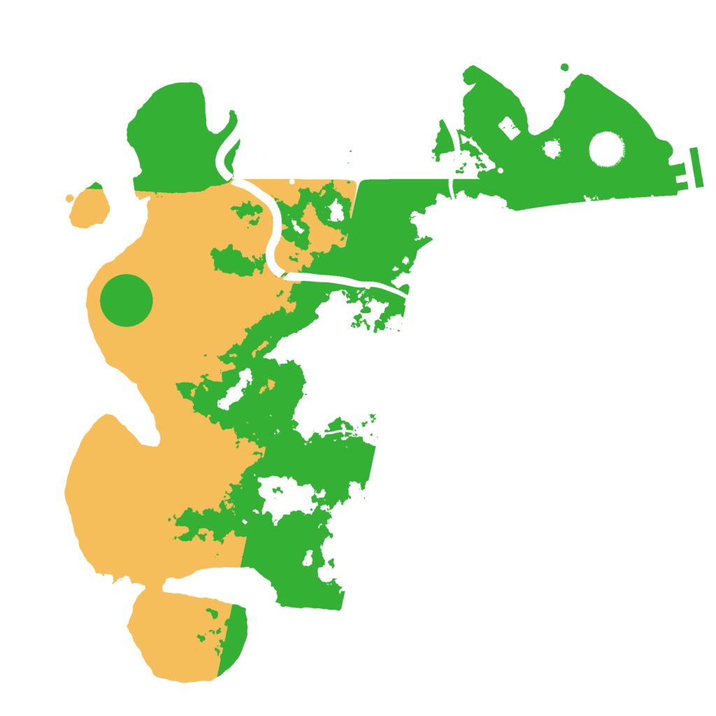 Biome Rust Map: Procedural Map, Size: 3600, Seed: 1257913464