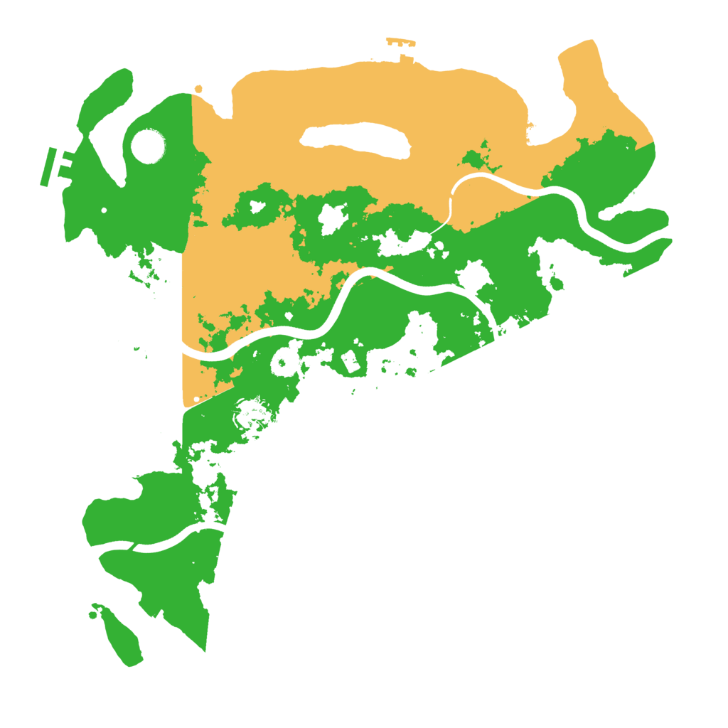 Biome Rust Map: Procedural Map, Size: 3750, Seed: 1285279125