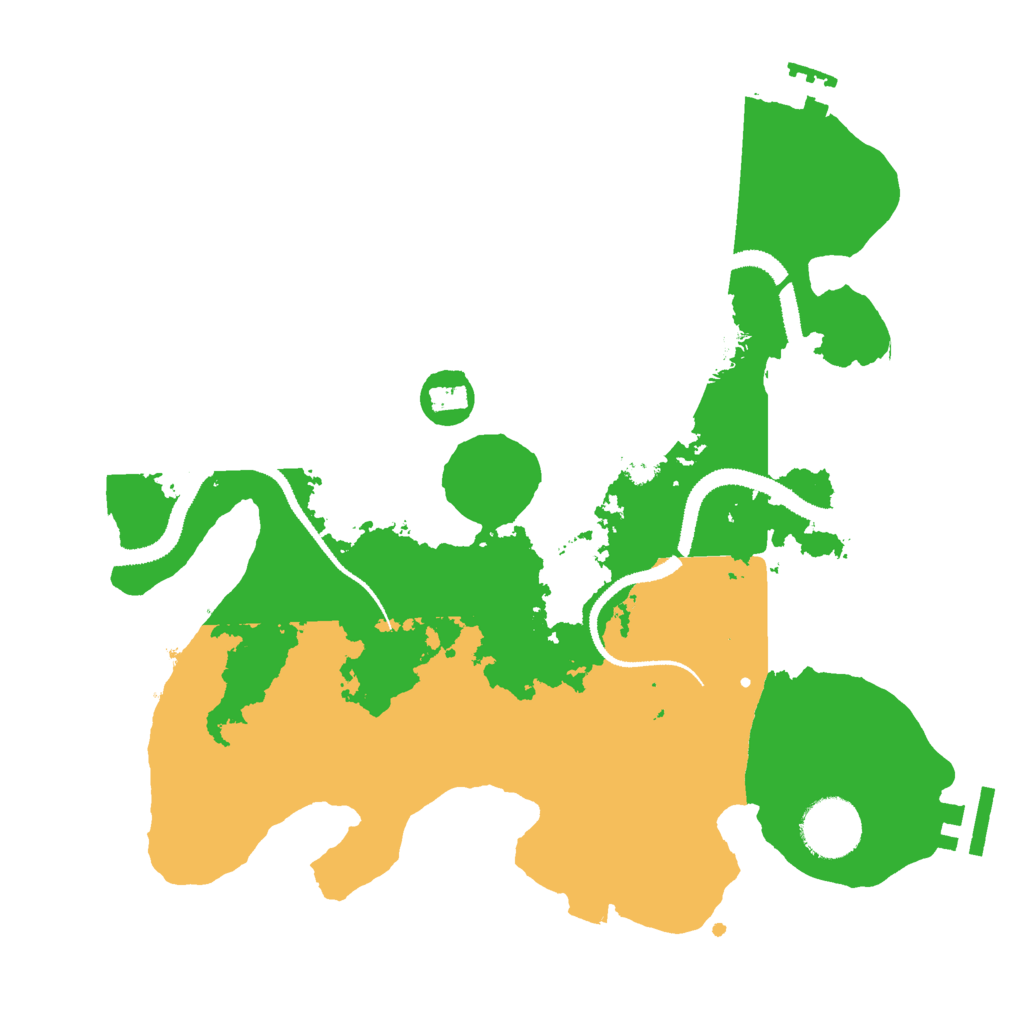 Biome Rust Map: Procedural Map, Size: 3000, Seed: 135153