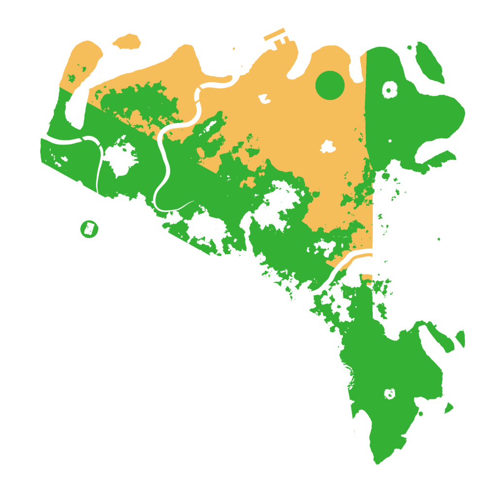 Biome Rust Map: Procedural Map, Size: 4500, Seed: 1169812589