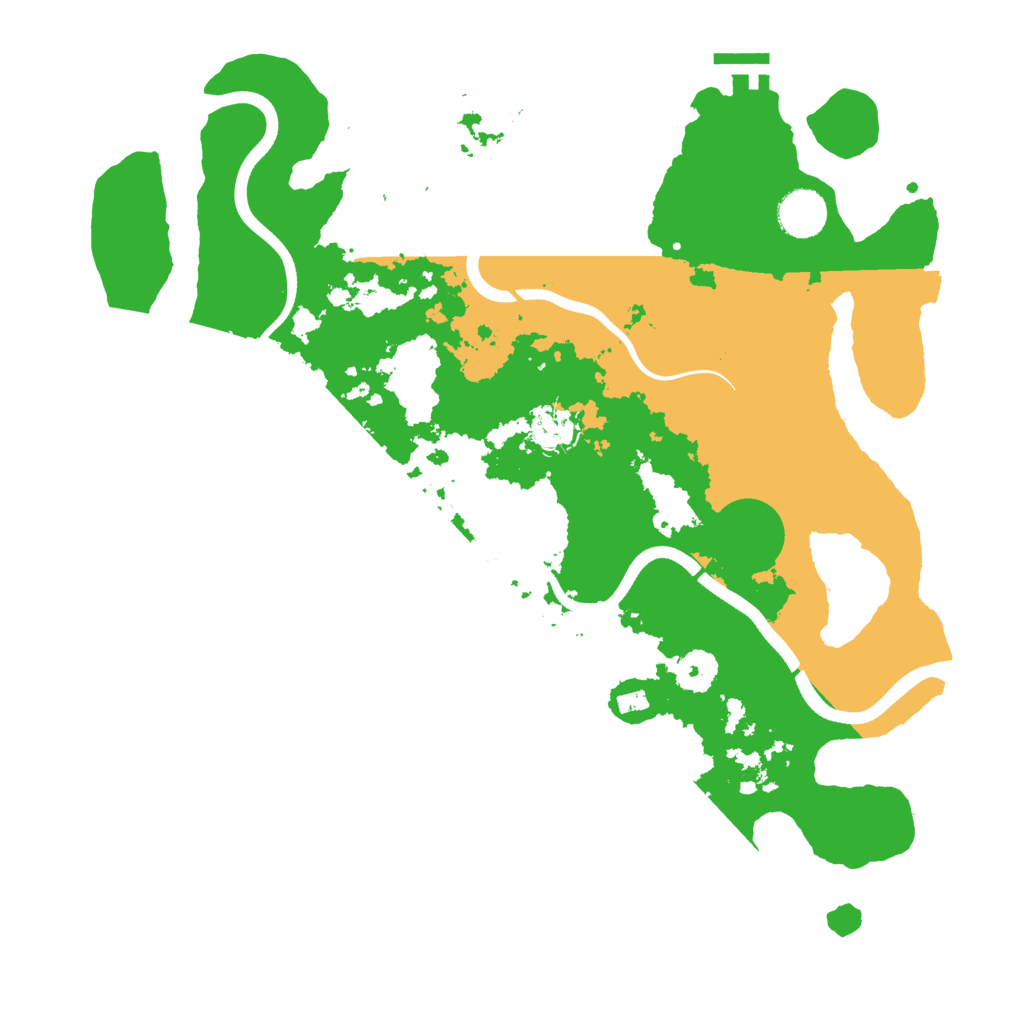 Biome Rust Map: Procedural Map, Size: 3700, Seed: 495348139