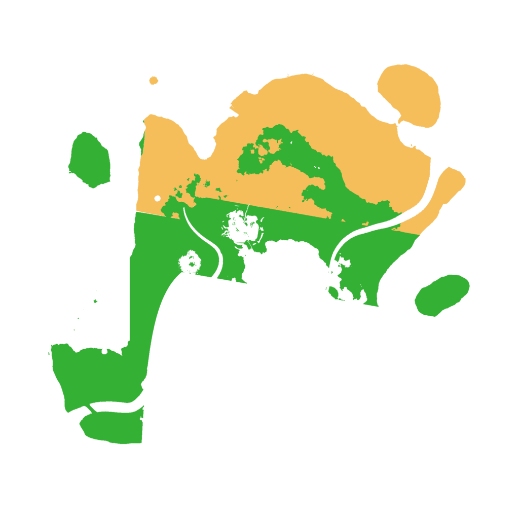 Biome Rust Map: Procedural Map, Size: 2500, Seed: 451793197