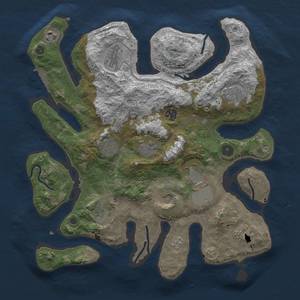 Thumbnail Rust Map: Procedural Map, Size: 3800, Seed: 645545787, 15 Monuments